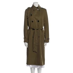 ZADIG & VOLTAIRE La Parisienne Belted Trench Coat In Green Women's XS NWOT